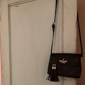 Kate Spade Black leather crossbody